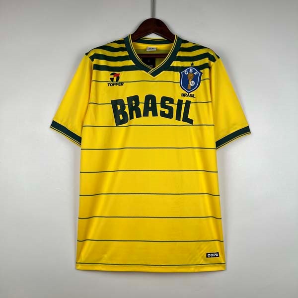 Tailandia Camiseta Brasil Primera Equipación Retro 1984
